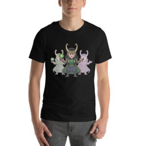 Loki Shirt – Twin Form Pixel Trickster – Retro Game T Shirt 8bit Pixel Art Tee