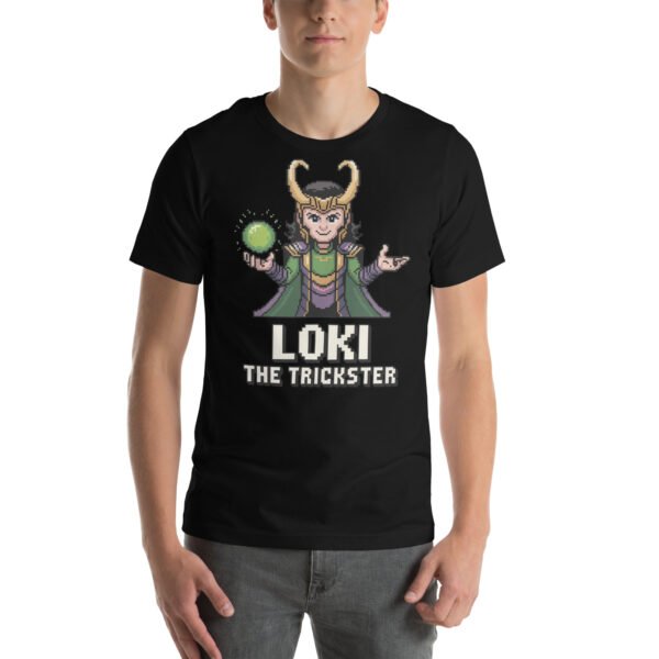 Loki Shirt – Mischief Orb Edition –  Retro Game T Shirt 8bit Pixel Art Tee - Image 2