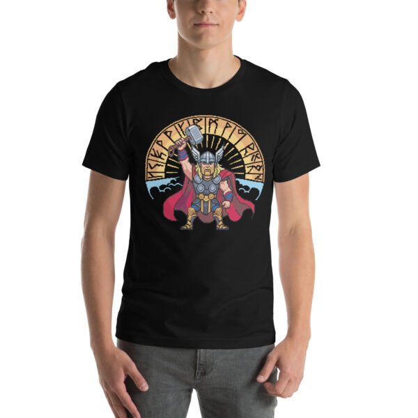 Thor shirt – Rune Clash Edition – Retro Game T Shirt 8bit Pixel Art Tee