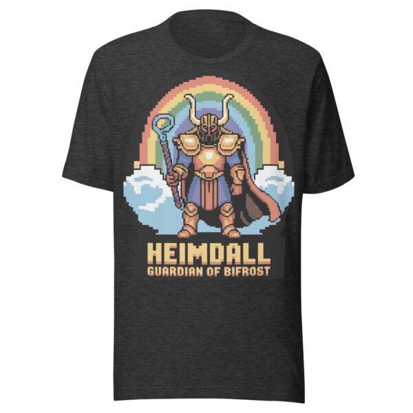 Heimdall Graphic T-Shirt – Guardian of Asgard – Pixel Myth Tee - Image 5