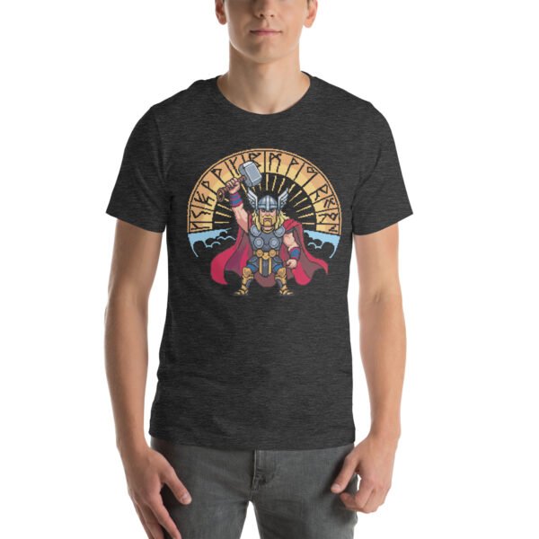 Thor shirt – Rune Clash Edition – Retro Game T Shirt 8bit Pixel Art Tee - Image 4