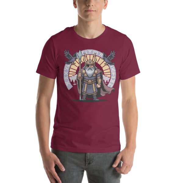 Odin shirt – Allfather’s Runes Design – Retro Game T Shirt 8bit Pixel Art Tee - Image 4