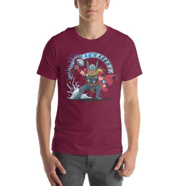 Thor shirt – Lightning Strike Edition – Retro Game T Shirt 8bit Pixel Art Tee - Image 4
