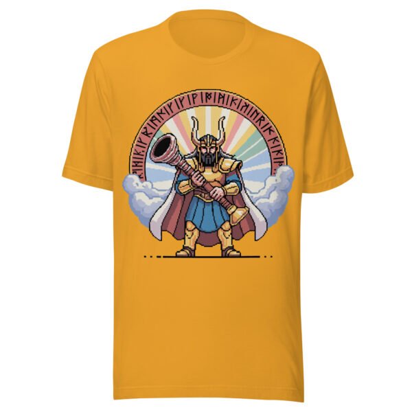 Heimdall Norse Guardian T-Shirt – Bifrost Horn Pixel Art Tee - Image 7