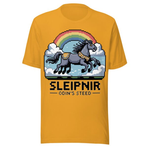 Sleipnir T-Shirt – Odin’s Eight-Legged Horse – Norse Pixel Retro Tee - Image 7