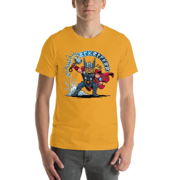 Thor shirt – Lightning Strike Edition – Retro Game T Shirt 8bit Pixel Art Tee - Image 7
