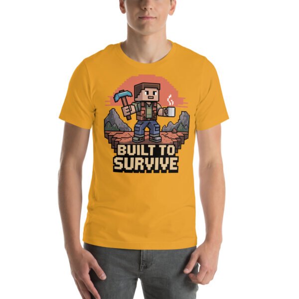 Built to Survive T-Shirt – Adventure Block Style Tee – Resilient Gamer T-Shirt for Adults - Image 7