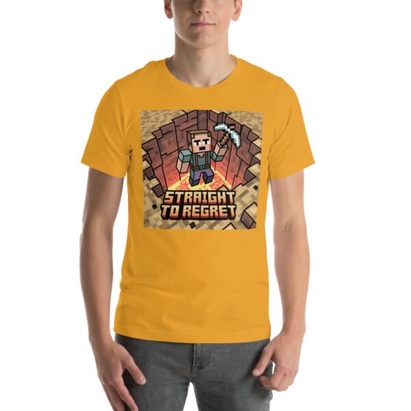 Straight to Regret T-Shirt – Retro Pixel Fall Tee – Humorous Gamer T-Shirt for Adults - Image 6