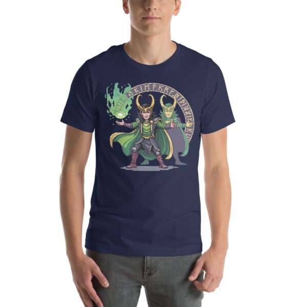 Loki Shirt – Shadowform Chaos Variant – Retro Game T Shirt 8bit Pixel Art Tee - Image 3