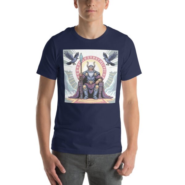 Odin shirt – Throne of the Nine Realms – Retro Game T Shirt 8bit Pixel Art Tee - Image 2