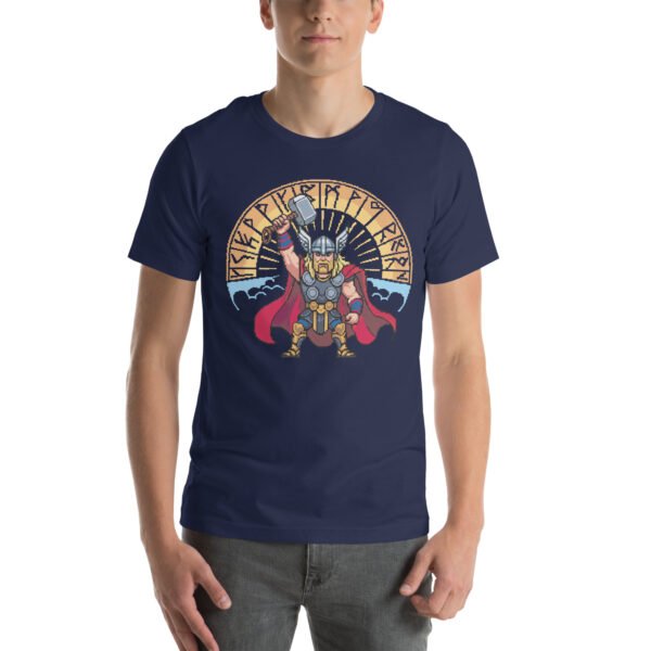 Thor shirt – Rune Clash Edition – Retro Game T Shirt 8bit Pixel Art Tee - Image 2