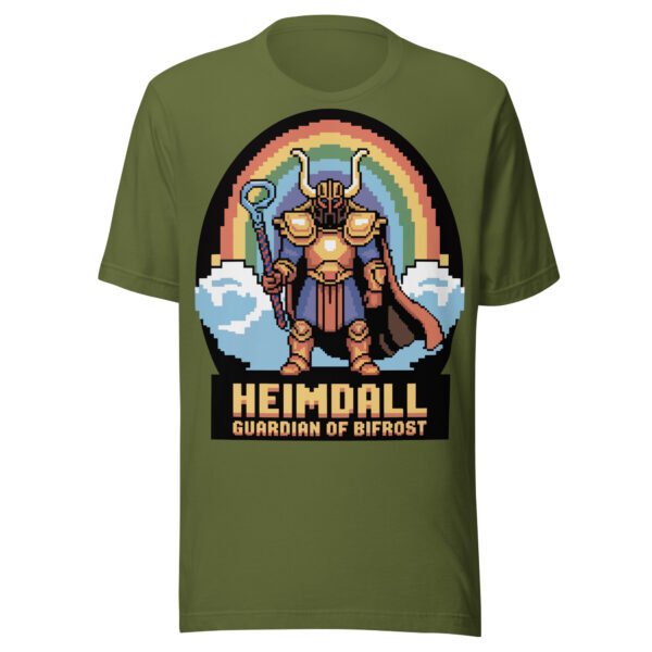 Heimdall Graphic T-Shirt – Guardian of Asgard – Pixel Myth Tee - Image 6