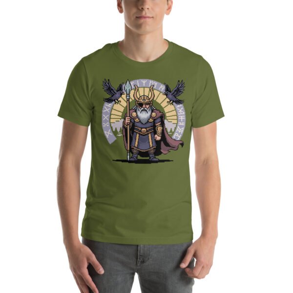Odin shirt – Allfather’s Runes Design – Retro Game T Shirt 8bit Pixel Art Tee - Image 6