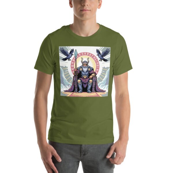 Odin shirt – Throne of the Nine Realms – Retro Game T Shirt 8bit Pixel Art Tee - Image 5