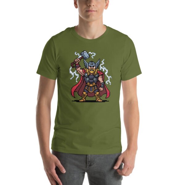 Thor shirt – Hammer of Thunder – Retro Game T Shirt 8bit Pixel Art Tee - Image 6