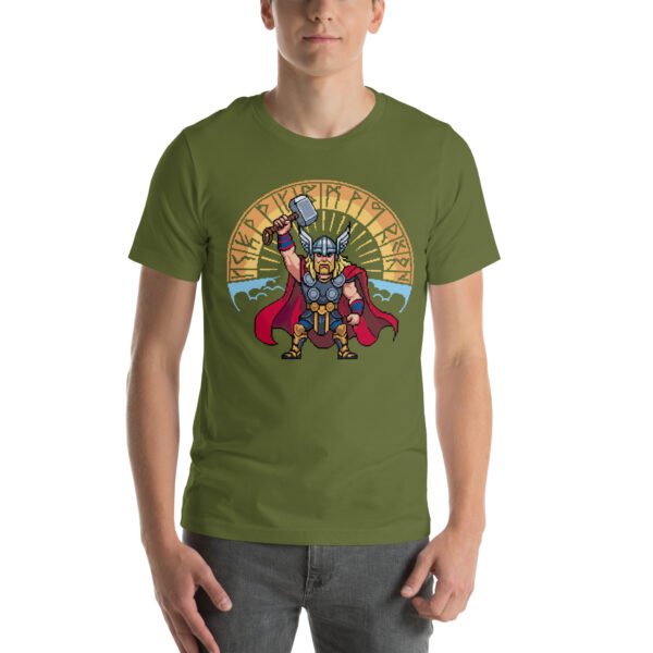 Thor shirt – Rune Clash Edition – Retro Game T Shirt 8bit Pixel Art Tee - Image 5