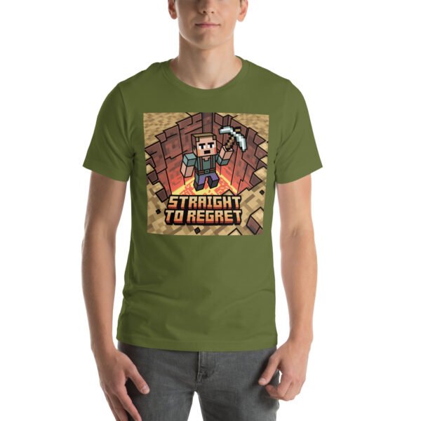 Straight to Regret T-Shirt – Retro Pixel Fall Tee – Humorous Gamer T-Shirt for Adults - Image 5