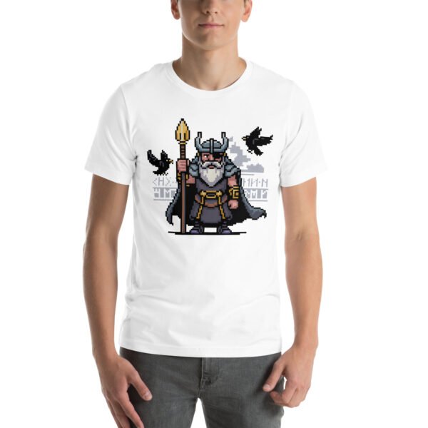 Odin shirt – Raven Guardian Design – Retro Game T Shirt 8bit Pixel Art Tee