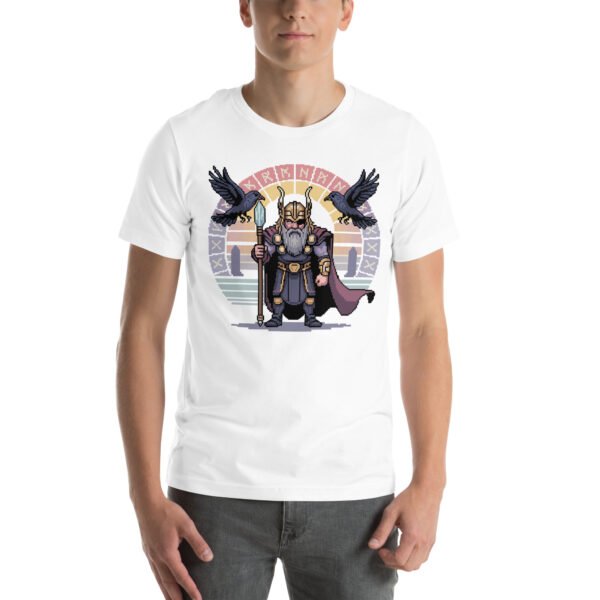 Odin shirt – Mystic Wisdom Design – Retro Game T Shirt 8bit Pixel Art Tee - Image 8