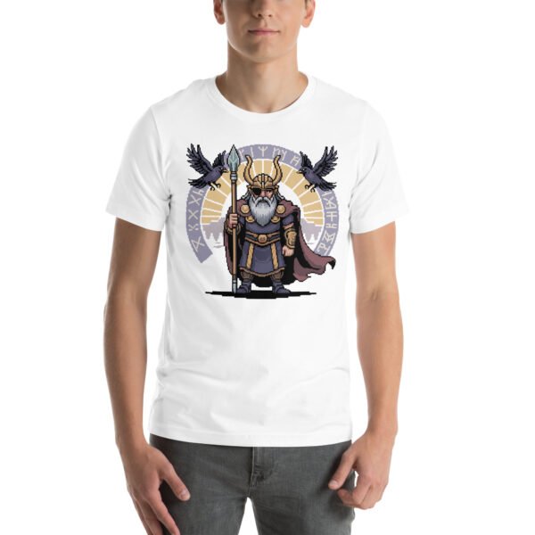 Odin shirt – Allfather’s Runes Design – Retro Game T Shirt 8bit Pixel Art Tee - Image 8