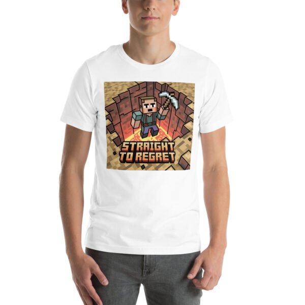 Straight to Regret T-Shirt – Retro Pixel Fall Tee – Humorous Gamer T-Shirt for Adults - Image 8