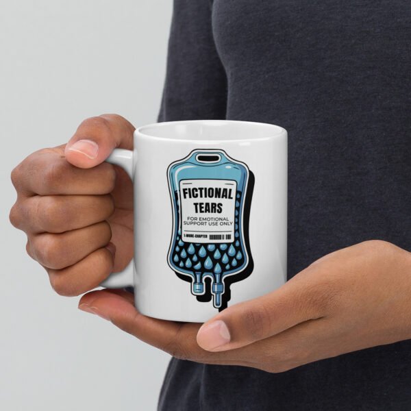 Fictional Tears Mug, Funny Bookish Coffee Cup, Book Lover Gift, Booktok Merch for Readers, Librarian Mug, Gift for Bookworm - Image 3