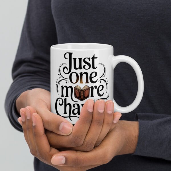 Just One More Chapter Mug, Magical Book Lover Gift, Whimsical Reader Coffee Cup, Cozy Bookish Merch, Literary Mug for Her - Image 2