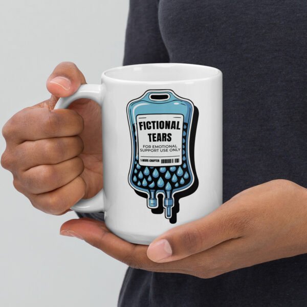 Fictional Tears Mug, Funny Bookish Coffee Cup, Book Lover Gift, Booktok Merch for Readers, Librarian Mug, Gift for Bookworm - Image 4