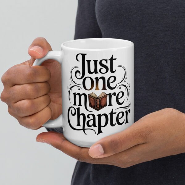 Just One More Chapter Mug, Magical Book Lover Gift, Whimsical Reader Coffee Cup, Cozy Bookish Merch, Literary Mug for Her - Image 4